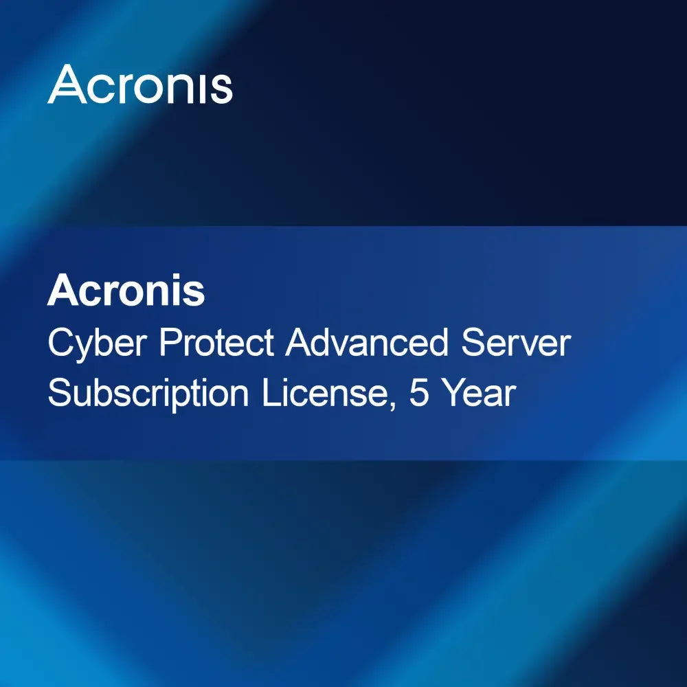 Acronis Cyber Protect Advanced Server Subscription License 5 Year